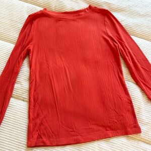 LOFT Orange Long Sleeved Top M